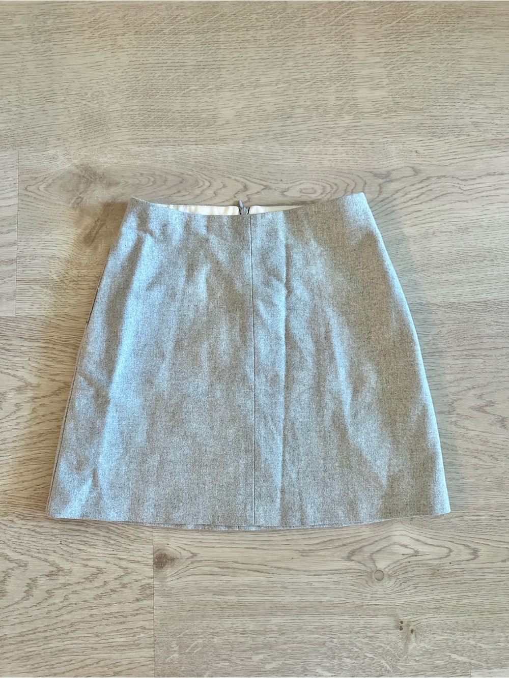 Wilfred Gray Wool Mini Skirt